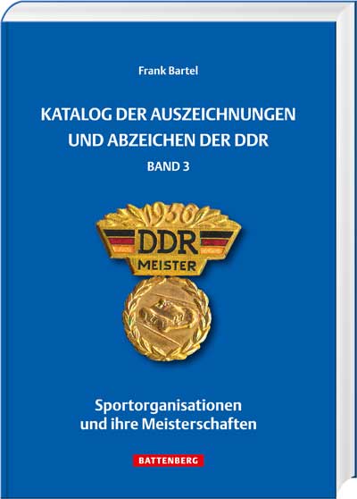 Katalog der Auszeichnungen und Abzeichen der DDR, Band 3 - Cover