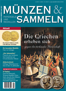 Münzen & Sammeln Ausgabe 06/2021 - Cover