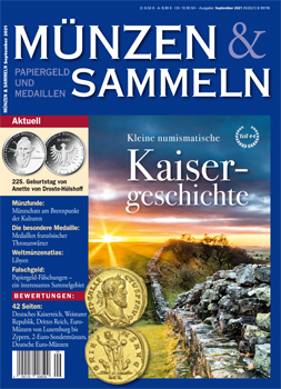 Münzen & Sammeln Ausgabe 09/2021 - Cover
