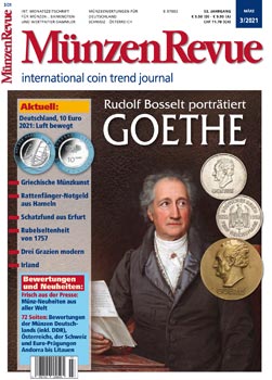 MünzenRevue Ausgabe 03/2021 - Cover