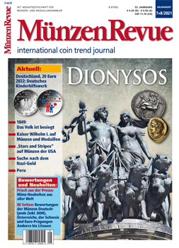 MünzenRevue Ausgabe 07+08/2021 (Doppelausgabe) - Cover